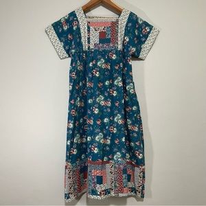 Handmade Quilted Faux Patchwork Prairie Dress